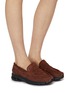 Figure View - Click To Enlarge - NEW BALANCE - 1906 Low Top Leather Women's Sneaker Loafers