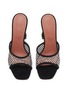 Detail View - Click To Enlarge - AMINA MUADDI - Lupita 95 Net Suede Heeled Sandals