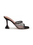Main View - Click To Enlarge - AMINA MUADDI - Lupita 95 Net Suede Heeled Sandals