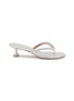 Main View - Click To Enlarge - AMINA MUADDI - Gigi 45 Leather Heeled Sandals