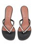 Detail View - Click To Enlarge - AMINA MUADDI - Gigi 45 Leather Heeled Sandals
