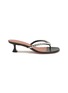 Main View - Click To Enlarge - AMINA MUADDI - Gigi 45 Leather Heeled Sandals
