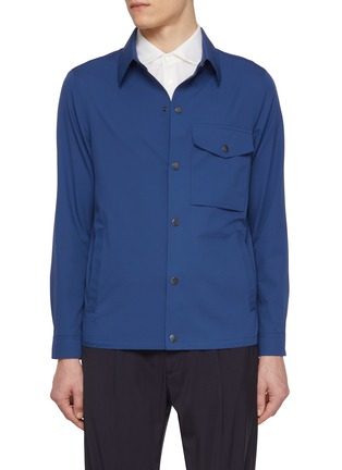 Main View - Click To Enlarge - EQUIL - Techno Jersey Overshirt