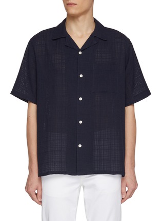 Main View - Click To Enlarge - DENHAM - Cotton Gauze Camp Shirt