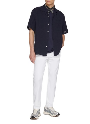 Figure View - Click To Enlarge - DENHAM - Cotton Gauze Camp Shirt