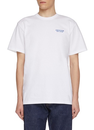 Main View - Click To Enlarge - DENHAM - Cherub Back Graphic Print Cotton T-Shirt