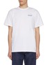 Main View - Click To Enlarge - DENHAM - Cherub Back Graphic Print Cotton T-Shirt