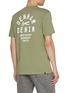 Back View - Click To Enlarge - DENHAM - Scissor Logo Print Cotton T-Shirt
