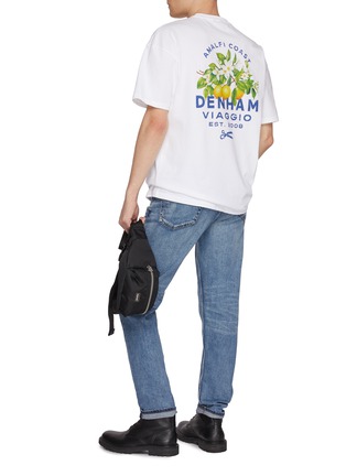 Figure View - Click To Enlarge - DENHAM - Botanical Back Graphic Print Cotton T-Shirt