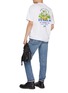 Figure View - Click To Enlarge - DENHAM - Botanical Back Graphic Print Cotton T-Shirt