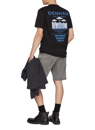 Figure View - Click To Enlarge - DENHAM - The Amsterdam Skyline Cotton T-Shirt