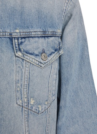  - DENHAM - Ripped Light Wash Denim Jacket