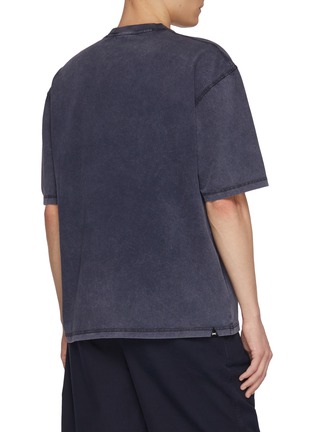 Back View - Click To Enlarge - DENHAM - Heavy Jersey Relaxed Cotton T-Shirt