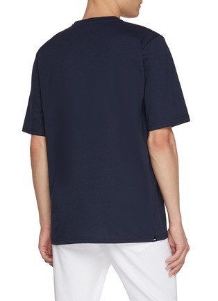 Back View - Click To Enlarge - DENHAM - Cherub Chest Graphic Print Cotton T-Shirt