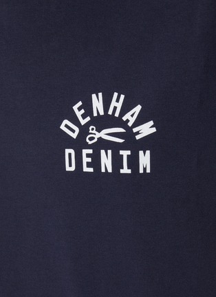 - DENHAM - Scissor Logo Print Cotton T-Shirt