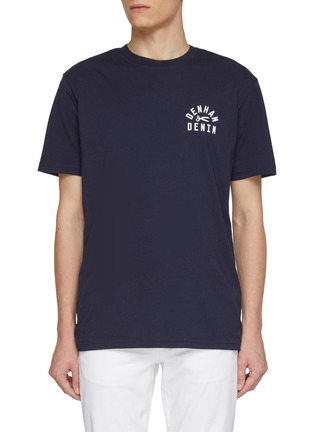 Main View - Click To Enlarge - DENHAM - Scissor Logo Print Cotton T-Shirt