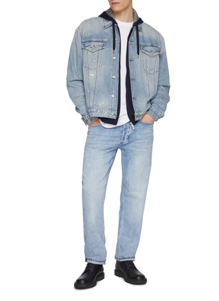Figure View - Click To Enlarge - DENHAM - Ridge Comfort Light Wash Jeans