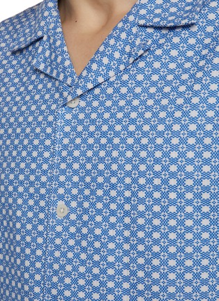  - DENHAM - Luca Cotton Jacquard Camp Shirt
