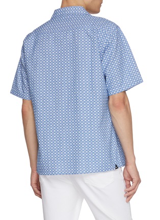 Back View - Click To Enlarge - DENHAM - Luca Cotton Jacquard Camp Shirt