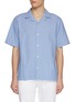 Main View - Click To Enlarge - DENHAM - Luca Cotton Jacquard Camp Shirt