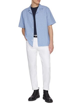 Figure View - Click To Enlarge - DENHAM - Luca Cotton Jacquard Camp Shirt