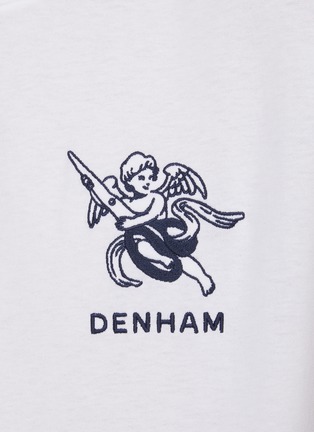 - DENHAM - Cherub Chest Graphic Print Cotton T-Shirt