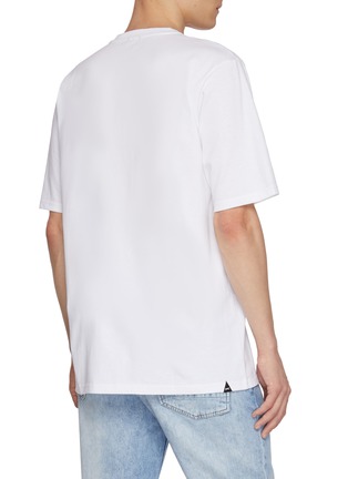Back View - Click To Enlarge - DENHAM - Cherub Chest Graphic Print Cotton T-Shirt