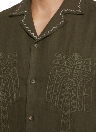  - FRESCOBOL CARIOCA - Palmeria Embroidered Linen Shirt