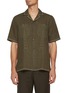Main View - Click To Enlarge - FRESCOBOL CARIOCA - Palmeria Embroidered Linen Shirt