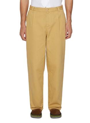 Main View - Click To Enlarge - FRESCOBOL CARIOCA - Pleated Front Straight Leg Cotton Pants