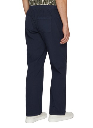 Back View - Click To Enlarge - FRESCOBOL CARIOCA - Drawstring Straight Leg Cotton Pants