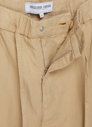  - FRESCOBOL CARIOCA - Oscar Elasticated Herringbone Slim Fit Pants