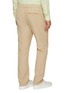 Back View - Click To Enlarge - FRESCOBOL CARIOCA - Oscar Elasticated Herringbone Slim Fit Pants