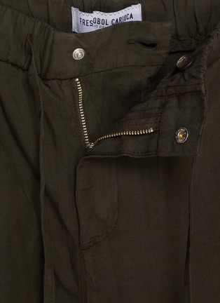  - FRESCOBOL CARIOCA - Oscar Elasticated Herringbone Slim Fit Pants