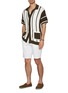 Figure View - Click To Enlarge - FRESCOBOL CARIOCA - Crochet Stripe Cotton Cardigan Shirt