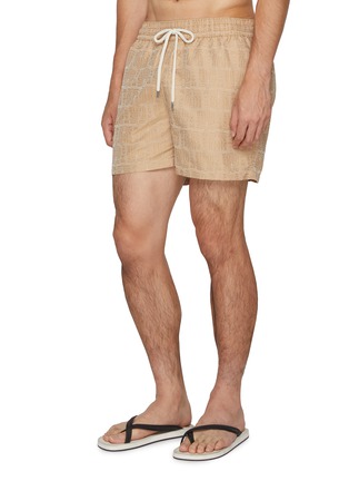 Figure View - Click To Enlarge - FRESCOBOL CARIOCA - O'Sol Rio Jacquard Swim Shorts