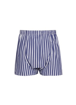 Figure View - Click To Enlarge - SUNSPEL - Striped Classic Cotton Boxer Shorts