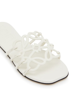 Detail View - Click To Enlarge - LOEWE - Petal Anagram Leather Slides