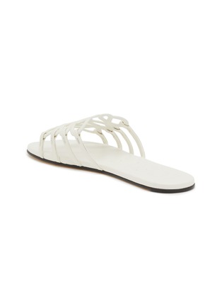  - LOEWE - Petal Anagram Leather Slides