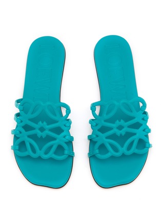 Detail View - Click To Enlarge - LOEWE - Petal Anagram Leather Slides