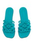 Detail View - Click To Enlarge - LOEWE - Petal Anagram Leather Slides