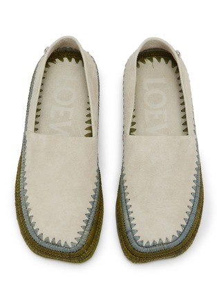 Detail View - Click To Enlarge - LOEWE - x Paula's Ibiza Rio Suede Flat Slipper