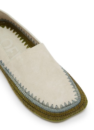 Detail View - Click To Enlarge - LOEWE - x Paula's Ibiza Rio Suede Flat Slipper