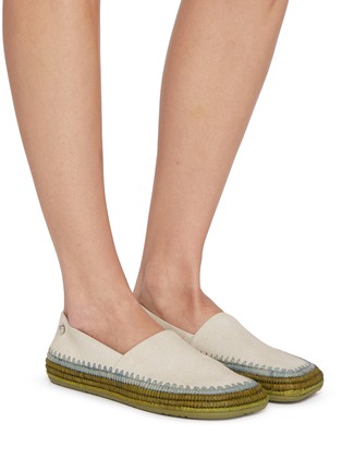 Figure View - Click To Enlarge - LOEWE - Rio Suede Flat Slipper