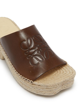 Detail View - Click To Enlarge - LOEWE - x Paula's Ibiza Petal Leather Espadrille Slides