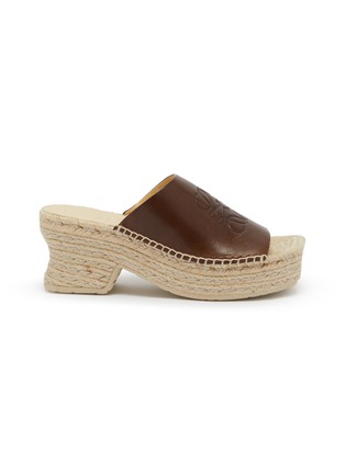 Main View - Click To Enlarge - LOEWE - x Paula's Ibiza Petal Leather Espadrille Slides