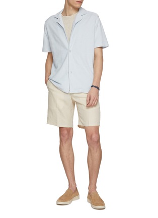 Figure View - Click To Enlarge - ORLEBAR BROWN - Norwich Lino Linen Shorts