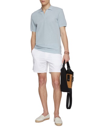 Figure View - Click To Enlarge - ORLEBAR BROWN - Roddy Waffle Mesh Polo Shirt