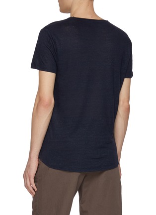 Back View - Click To Enlarge - ORLEBAR BROWN - Crewneck Linen T-Shirt
