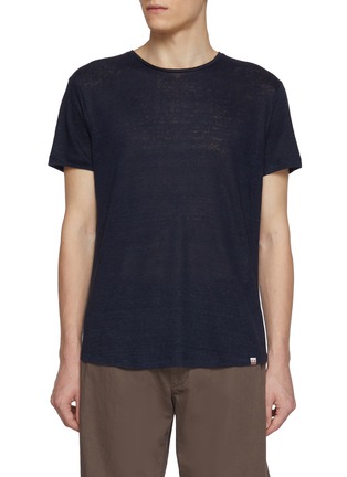 Main View - Click To Enlarge - ORLEBAR BROWN - Crewneck Linen T-Shirt